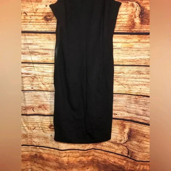 Collared Faux Leather Bodycon - Picture 8 of 15